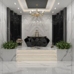 سرامیک اسلب بوک مچ ریورساید طرح کلکته 120 در 240 فول پولیش آبادیس