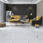 سرامیک کف کلکته فخار رفسنجان 60 در 60 پرسلان سفید براق