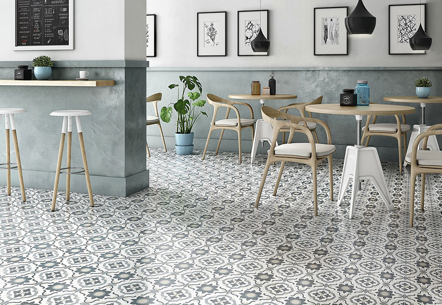 سرامیک کف رستوران طرح سنتی 20 در 20 مانیدا البرز